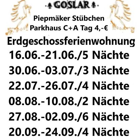 Piepmaeker Stuebchen Apartman Goslar Kültér fotó
